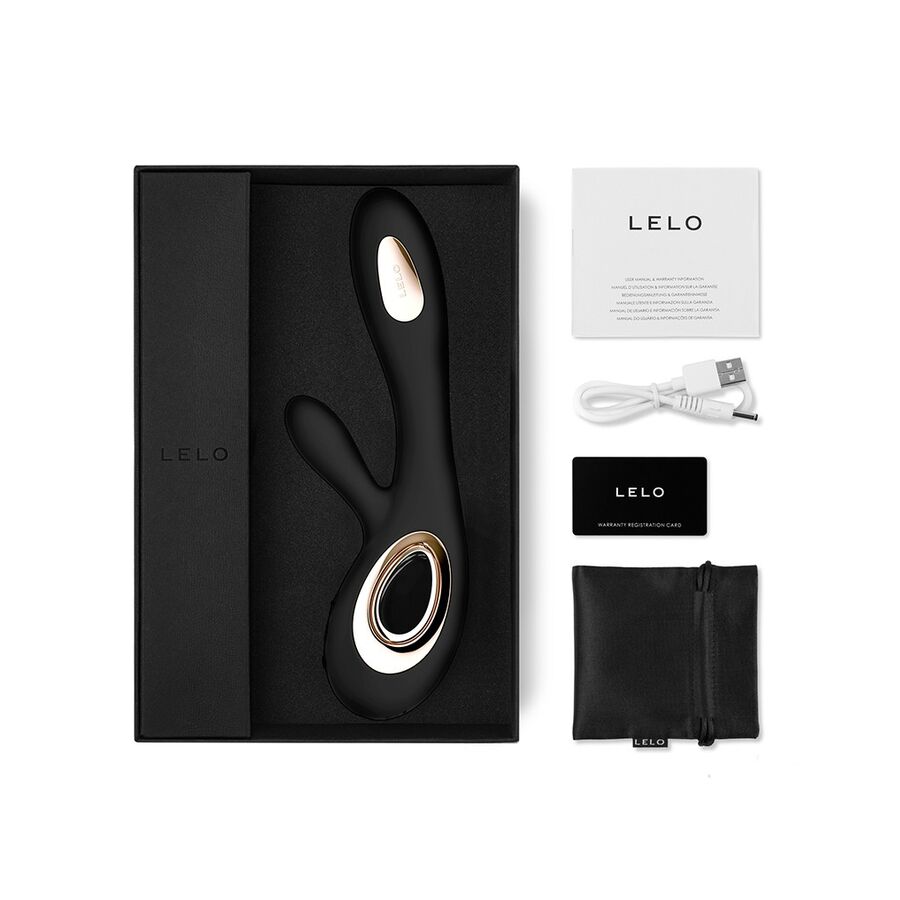 LELO SORAYA WAVE vibrator rabbit i svart