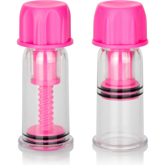 Calexotics Vacuum Twist Pink Nipple Sucker med justerbar sugkraft