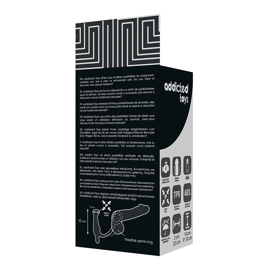 ADDICTED TOYS Vibrator Prost Tico Black 10 cm