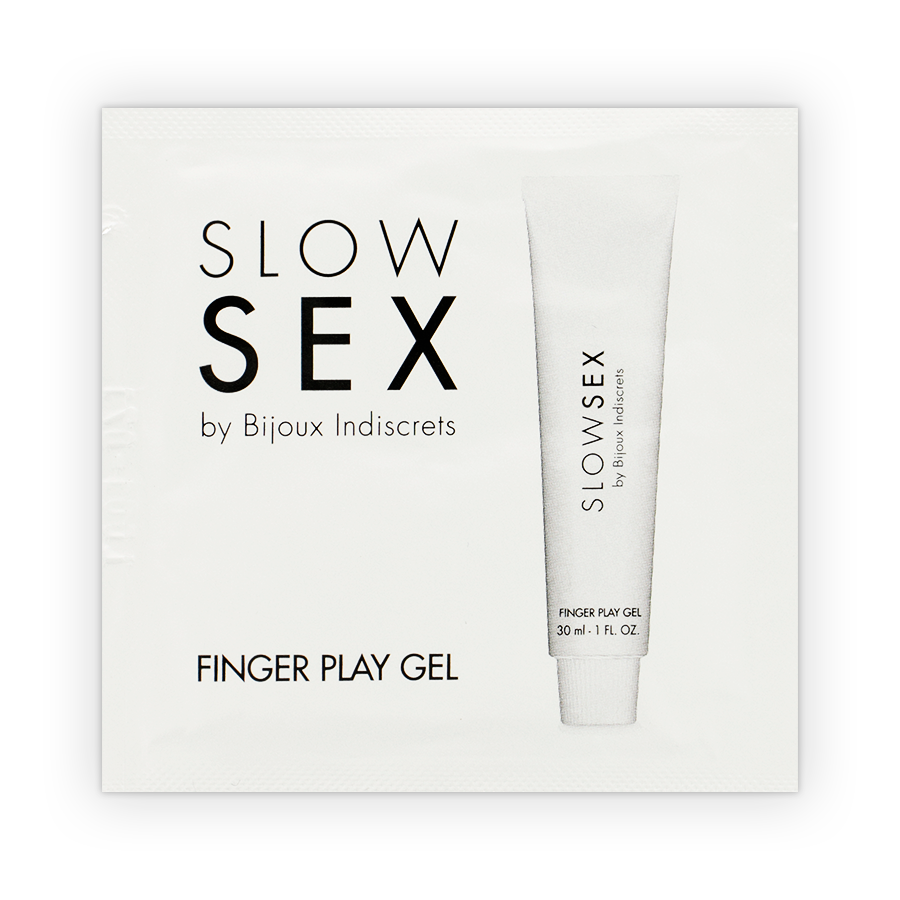 Bijoux SLOW SEX massagegel med fingerlek enkel dos