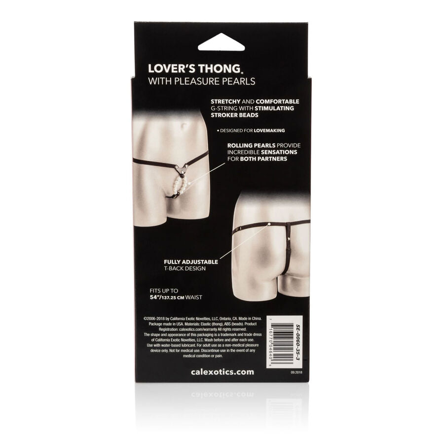 CALEXOTICS - LOVERS THONG MED PLEASURE PEARLS