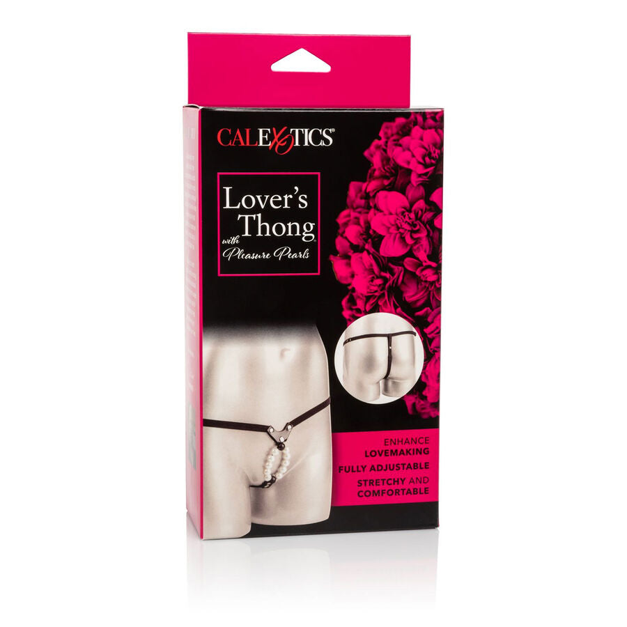 CALEXOTICS - LOVERS THONG MED PLEASURE PEARLS