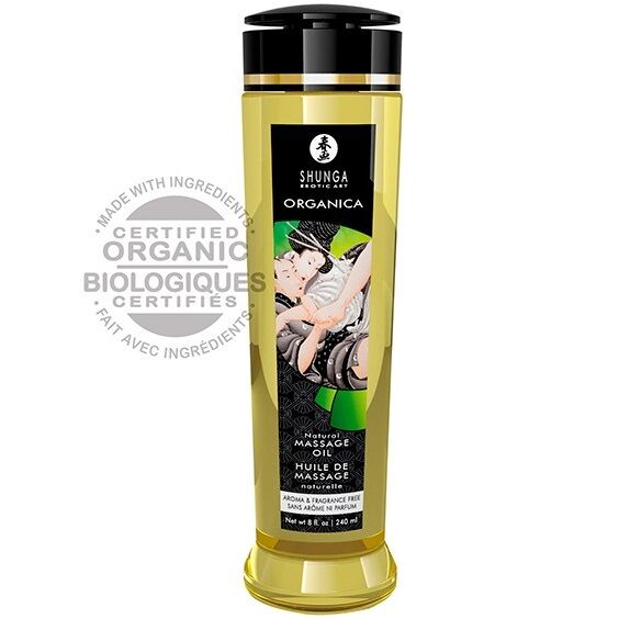 SHUNGA - NATURLIGT ORGANISK MASSAGEOLJA 240 ML