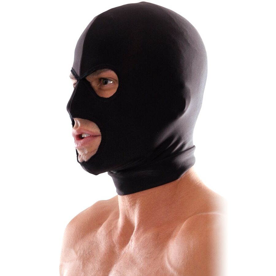 Spandex 3-Hole Hood för fetish och rollspel