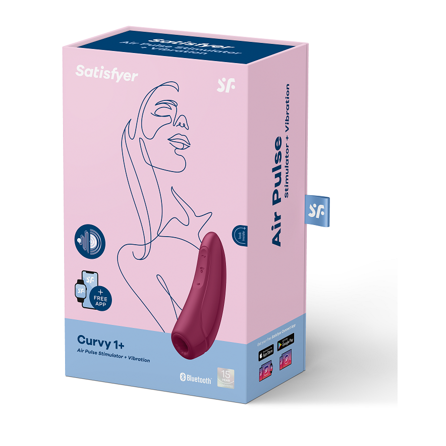 SATISFYER - CURVY 1 + RÖD ROSA