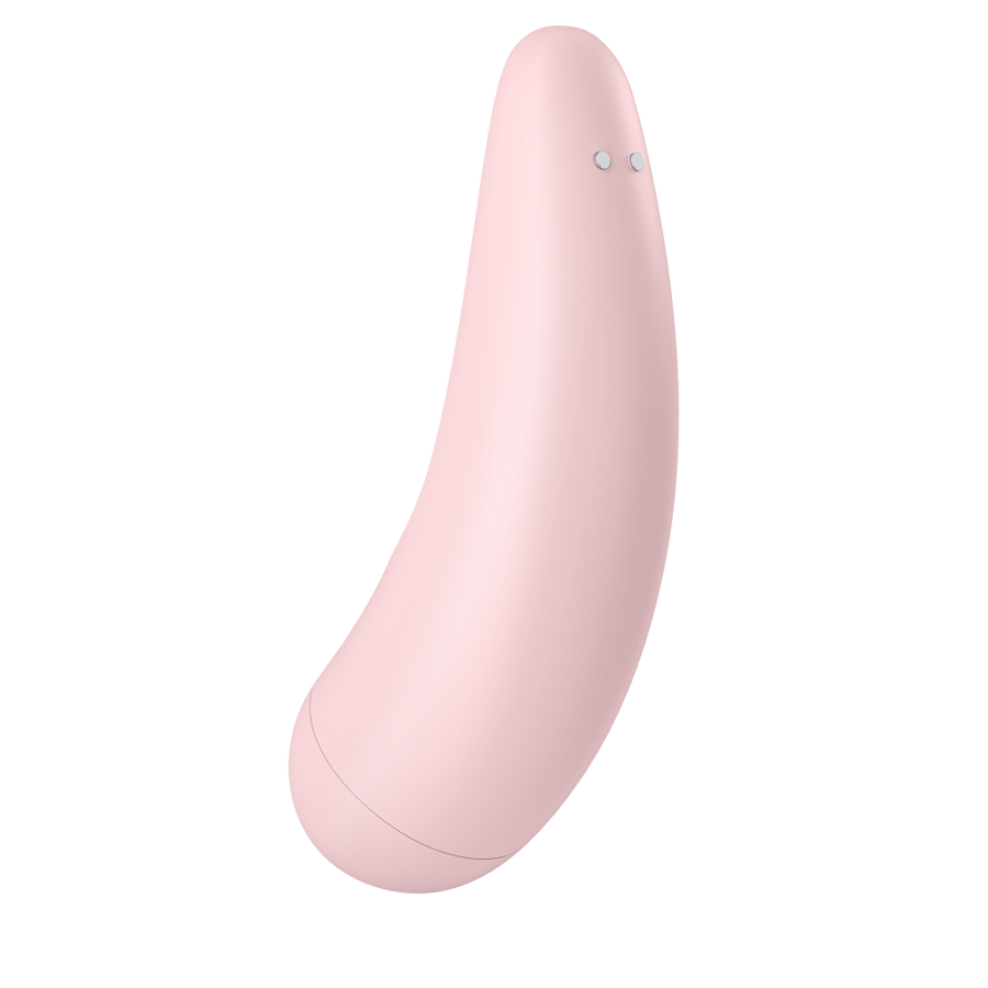 Satisfyer Curvy 2+ i rosa, klitorisstimulator med tryckvågor och vibrationer