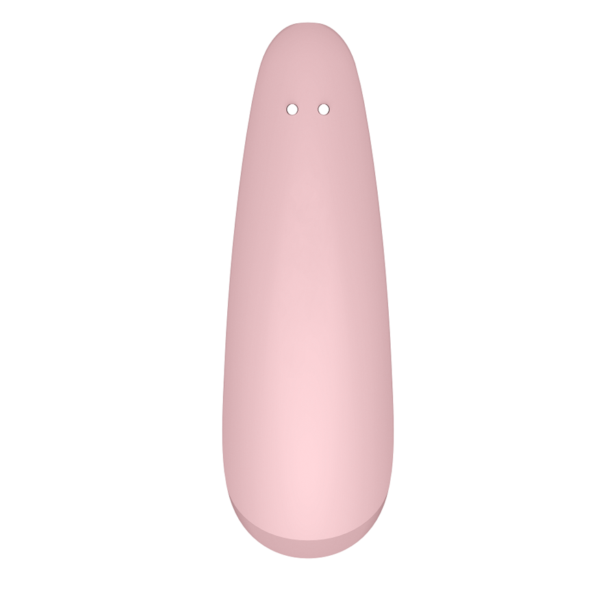Satisfyer Curvy 2+ i rosa, klitorisstimulator med tryckvågor och vibrationer