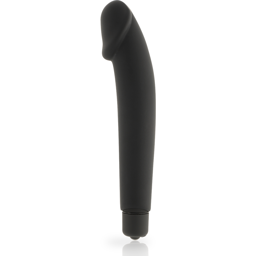 DOLCE VITA realistisk svart silikon vibrator