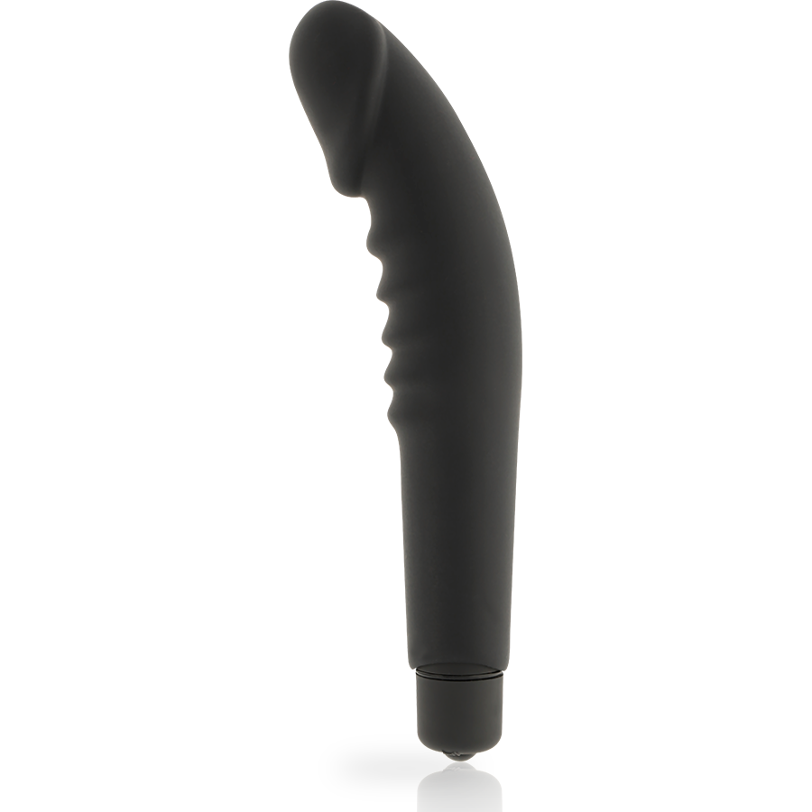 DOLCE VITA realistisk nöje vibrator i svart silikon
