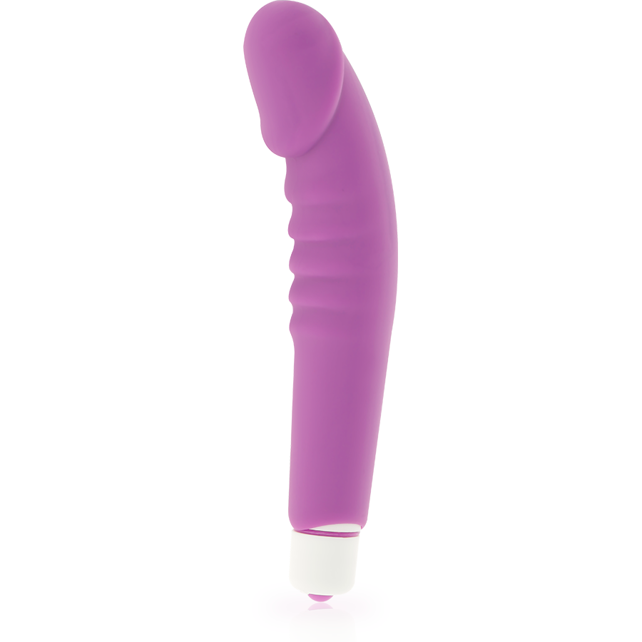 DOLCE VITA realistisk njutning vibrator i lila silikon
