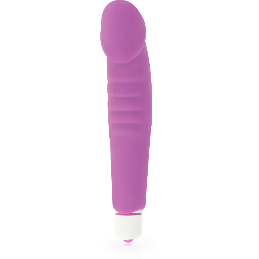 DOLCE VITA realistisk njutning vibrator i lila silikon