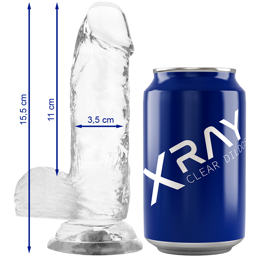 X RAY - KLAR PENIS MED BOLLAR 15.5 CM -O- 3.5 CM