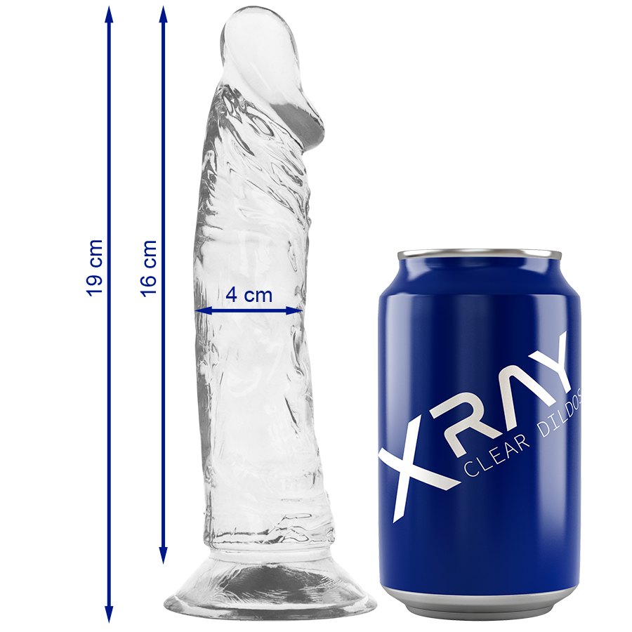 X Ray Clear dildo 19 cm