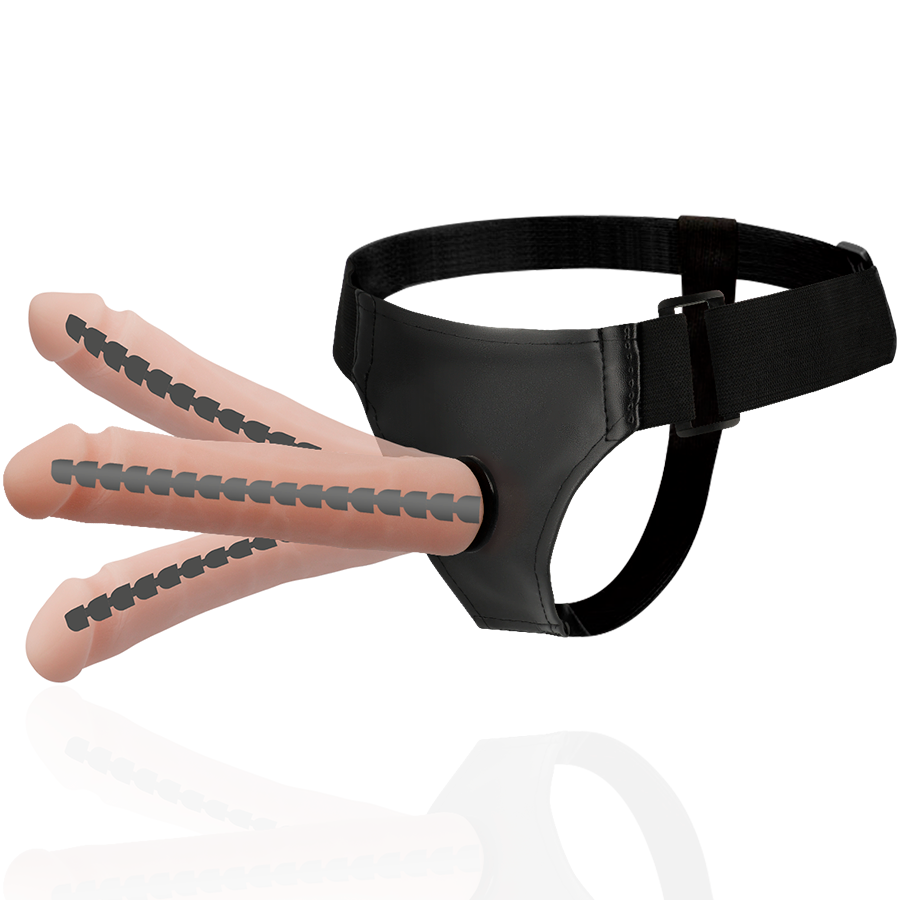 HARNESS ATTRACTION - DERICK ARTICULABLE FLESH 22,5 CM -O- 4,5 CM