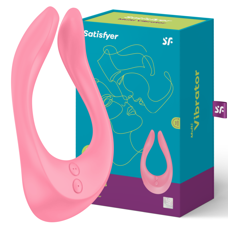 SATISFYER Partner Multifun 2, ergonomisk och vattentät leksak