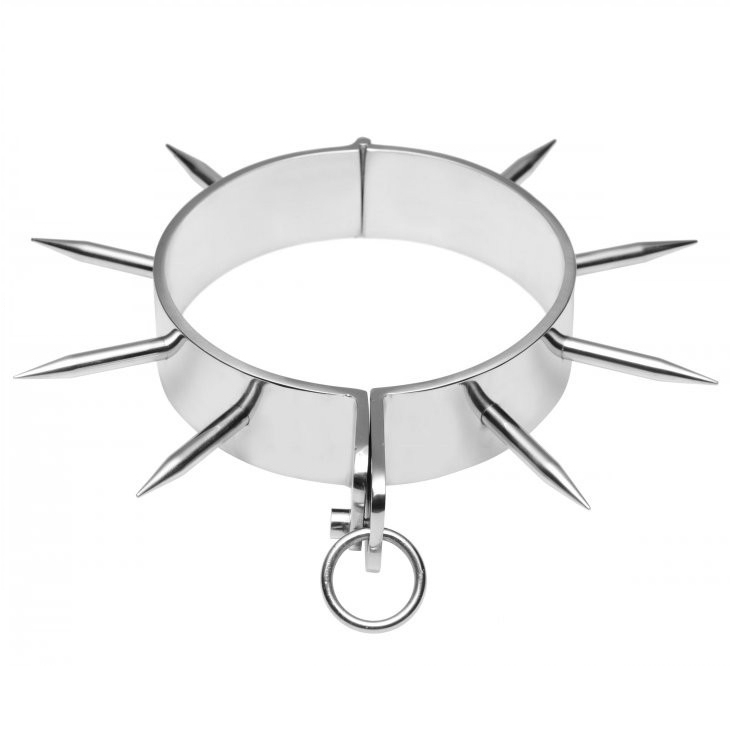METAL HARD - BDSM SLAVE COLLAR MED SPETSAR