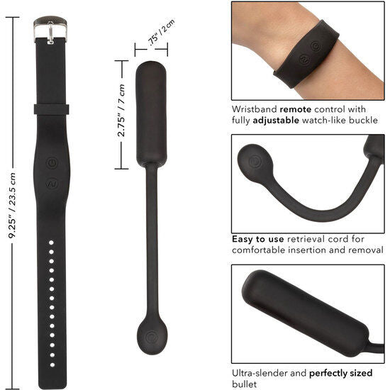 CALEXOTICS Handledarfjärrad Petit Bullet, kraftfull mini vibrator
