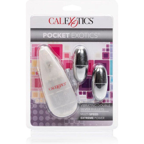 CALEXOTICS - VIBRERANDE KULOR SILVER DUO