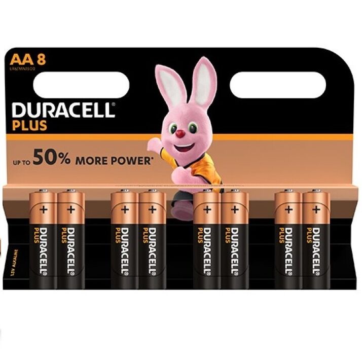 Duracell AA LR6 alkaliskt batteri 8-pack