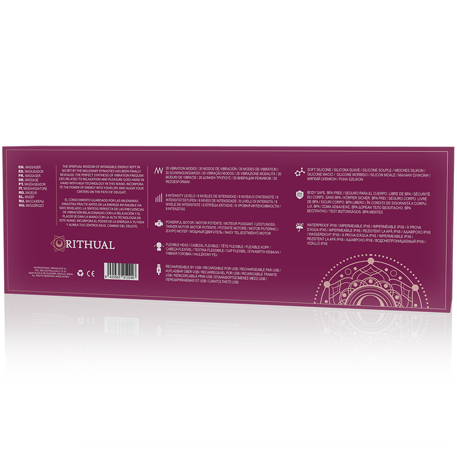 RITHUAL - Kraftfull uppladdningsbar Akasha Wand 2.0 Orchid