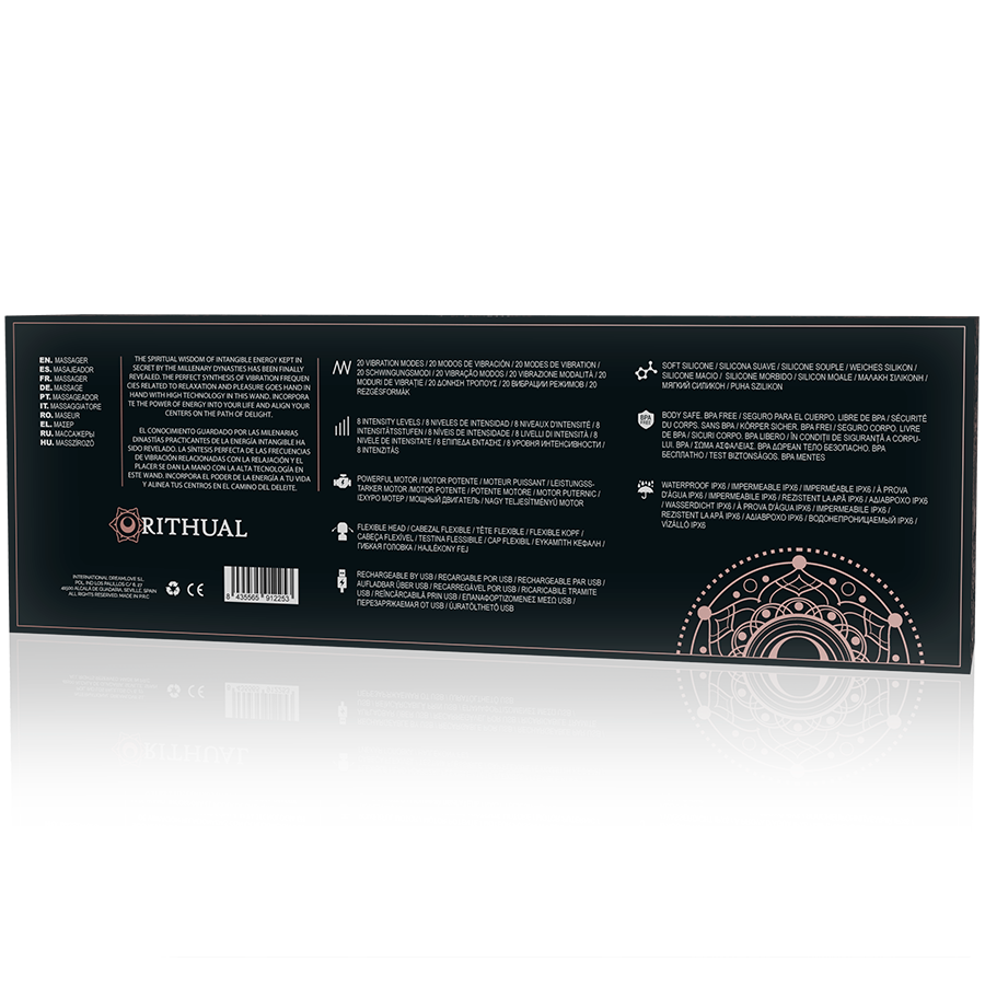 RITHUAL Akasha Wand 2.0 svart, kraftfull och uppladdningsbar massager