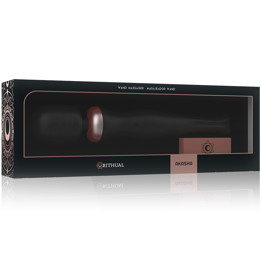 RITHUAL Akasha Wand 2.0 svart, kraftfull och uppladdningsbar massager