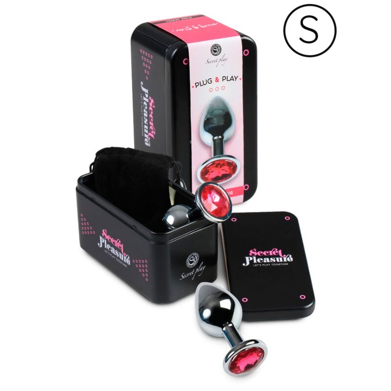 Analplugg i aluminium fuchsia 7 cm från SECRETPLAY