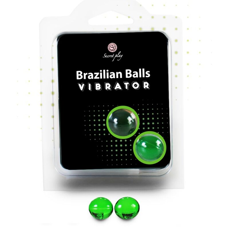 Set med brasilianska bollar med vibrations-effekt