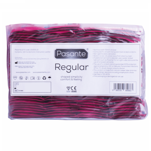 Pasante Regular kondomer 144 enheter