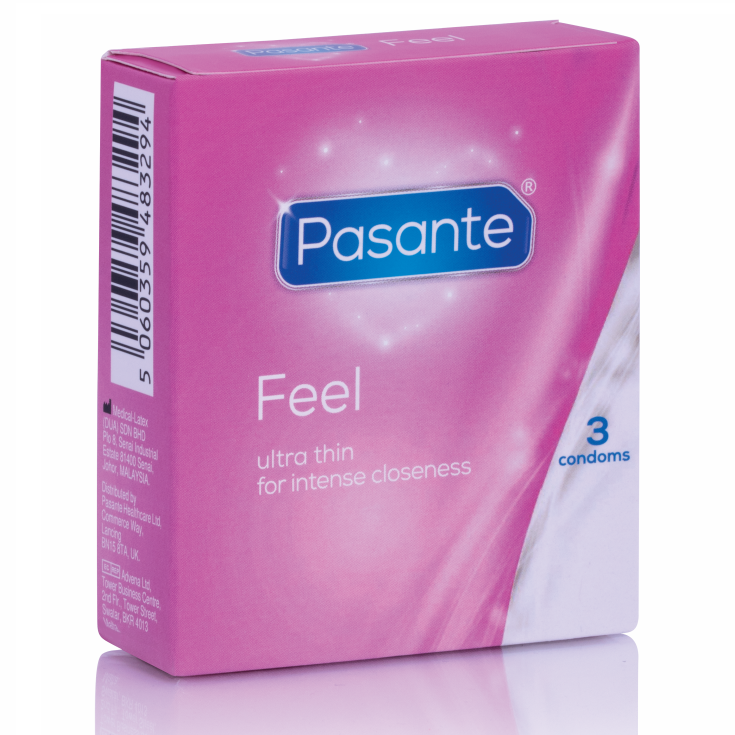 Pasante Sensitive Ultra Tunn Kondom 3-pack
