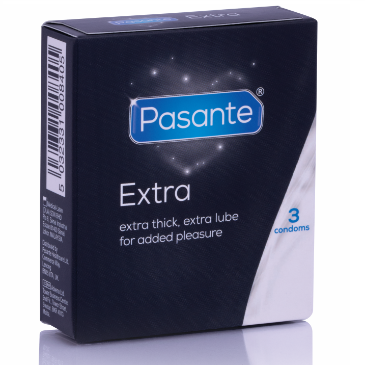 Pasante Extra kondom extra tjock 3 enheter