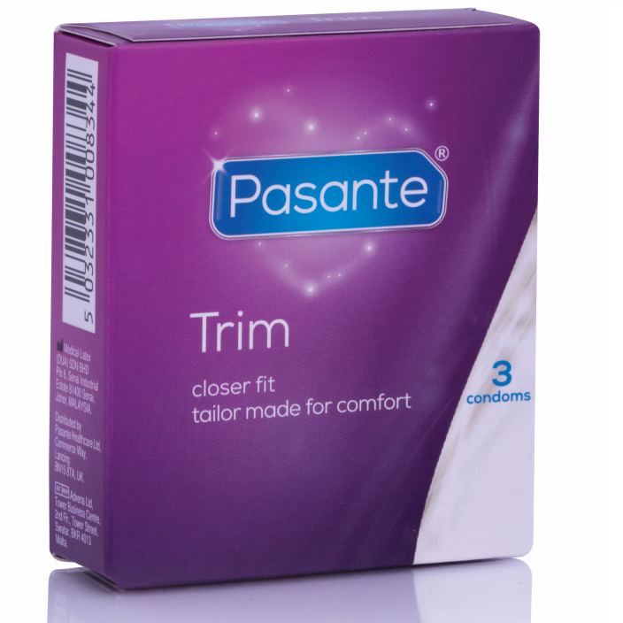 Pasante Thin Trim kondomer 3 enheter