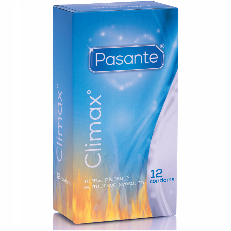 Pasante Climax kondomer med värme- och kylaeffekt