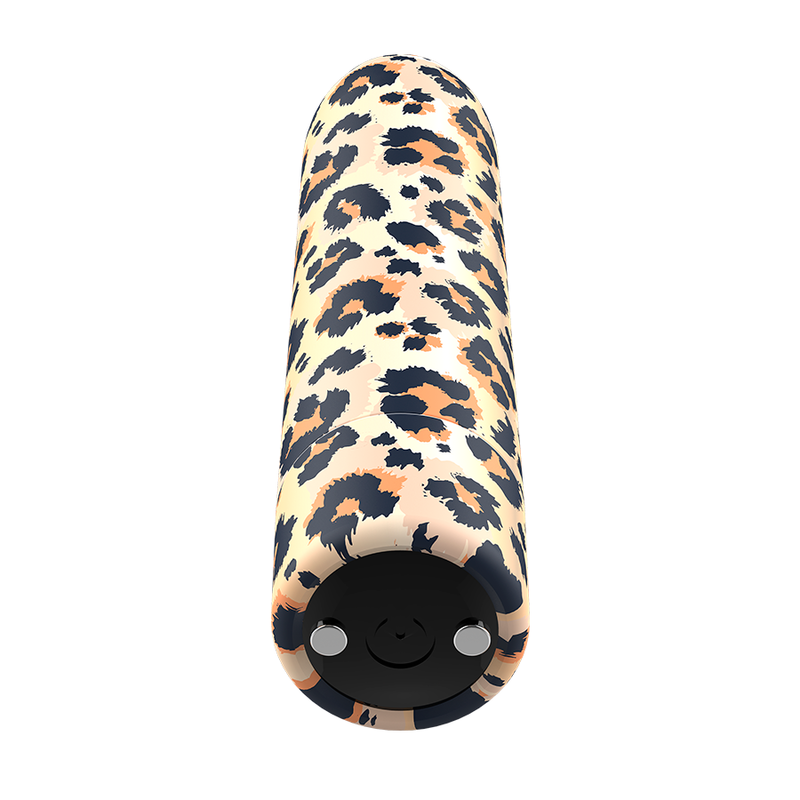 Custom Bullets Leopard Magnetic vibrator med 10 intensiteter
