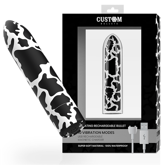 Återuppladdningsbar vibrator Custom Bullets med 10 intensiteter