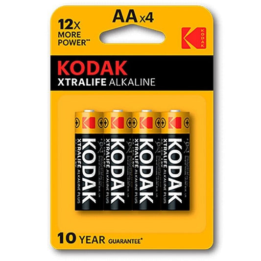 KODAK XTRALIFE AA alkaliskt batteri 4-pack