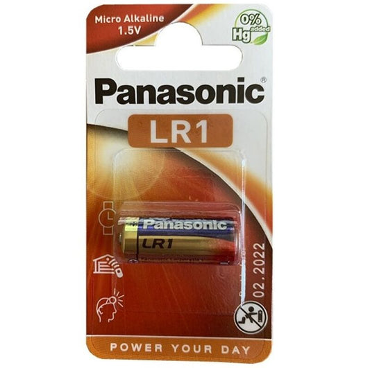 Panasonic alkaliskt batteri LR1 1.5V