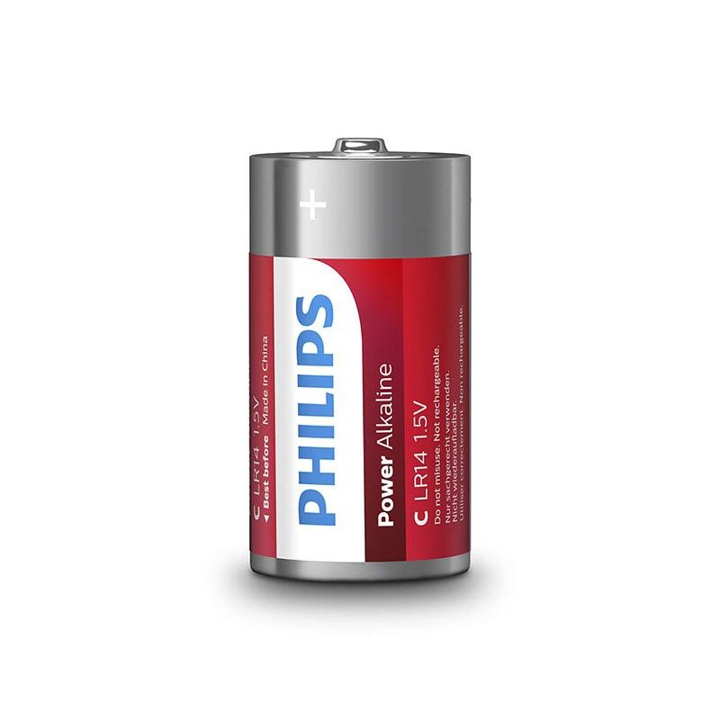 PHILIPS C-batterier i 2-pack