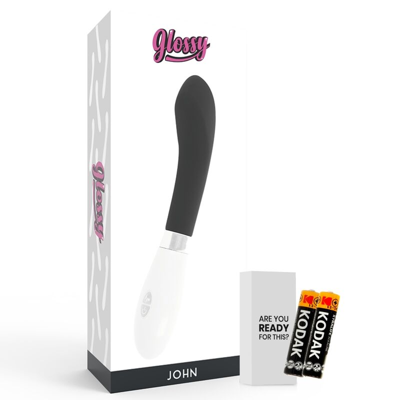 GLOSSY John vibrator i svart
