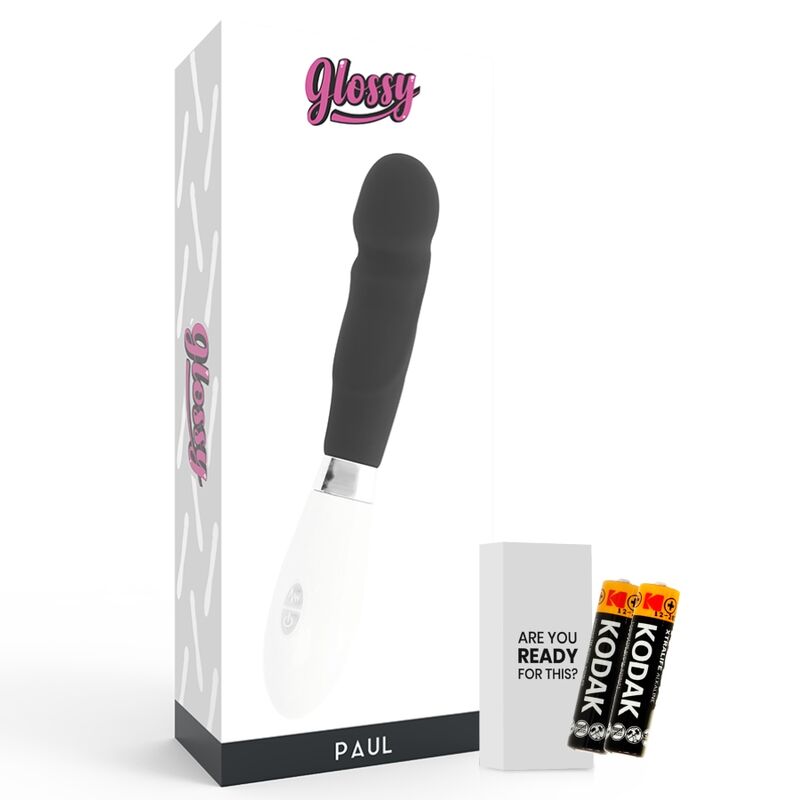 GLOSSY Paul vibrator i svart