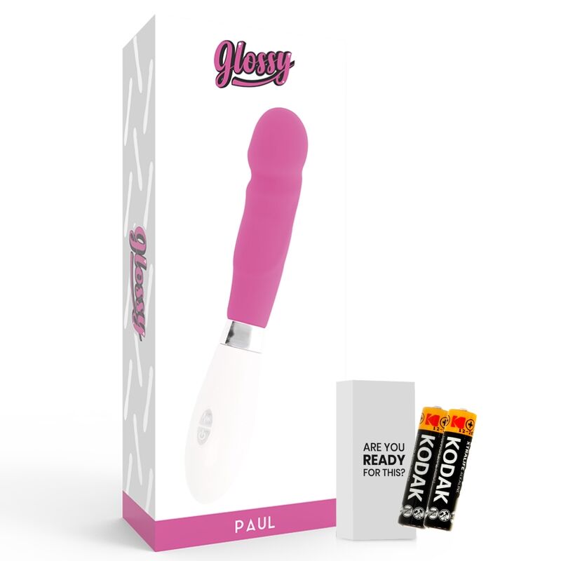 GLOSSY Paul Vibrator i rosa med realistisk form