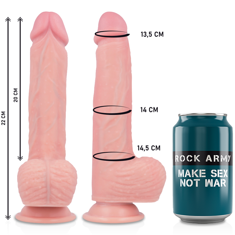 ROCKARMY - ROTATION OCH VIBRATION HAWK REALISTISK 22 CM -O- 4.6 CM