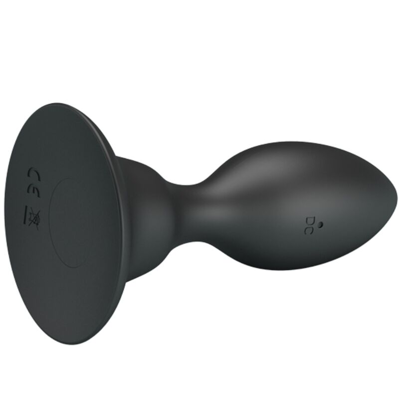 MR PLAY - ANALPLUGG MED VIBRATION SVART FJÄRRKONTROLL