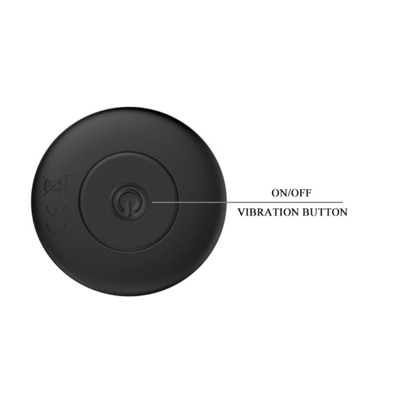 MR PLAY återuppladdningsbar svart vibrator analplugg