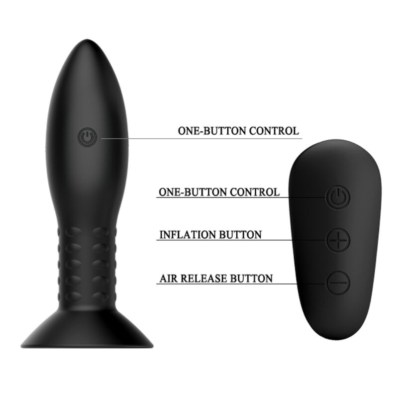 MR PLAY - PLUGG MED SVARTA ROTERANDE KULOR OCH FJÄRRKONTROLL