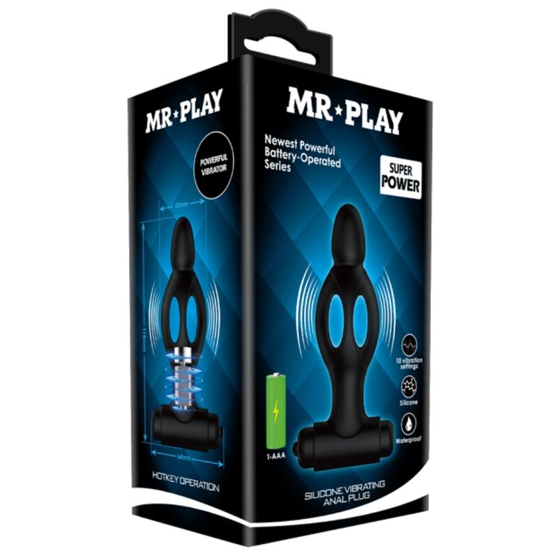MR PLAY - SILIKON ANALPLUGG MED VIBRATION