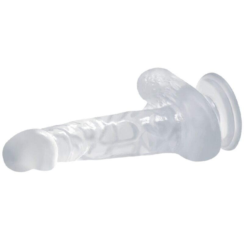 BAILE realistisk dildo med sugkopp och testiklar 16,7 cm