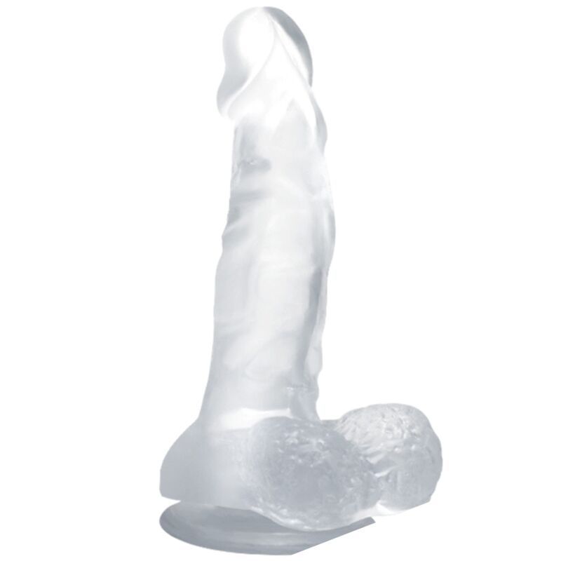 BAILE realistisk dildo med sugkopp och testiklar 16,7 cm