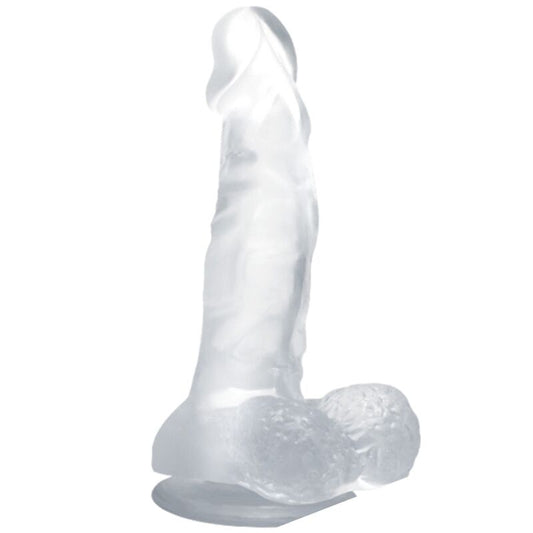 BAILE realistisk dildo med sugkopp och testiklar 16,7 cm