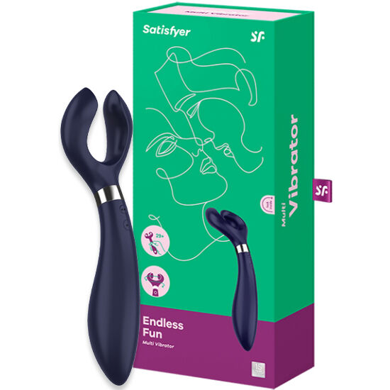 Satisfyer Multifun 3 blå vibrator med flera funktioner
